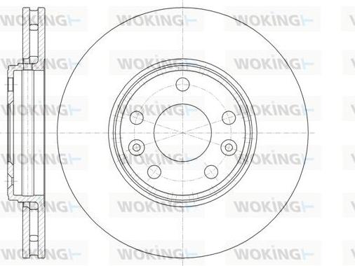 Woking D61344.10 - Kočioni disk www.molydon.hr