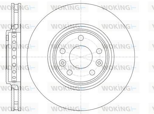 Woking D61345.10 - Kočioni disk www.molydon.hr