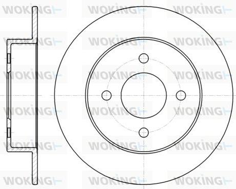 Woking D61353.00 - Kočioni disk www.molydon.hr