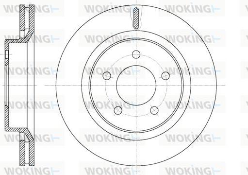 Woking D61360.10 - Kočioni disk www.molydon.hr