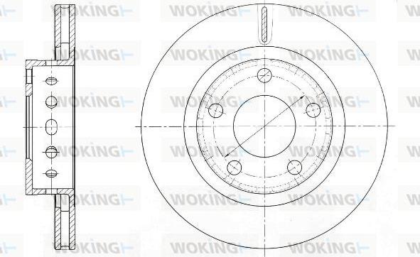 Woking D61363.10 - Kočioni disk www.molydon.hr