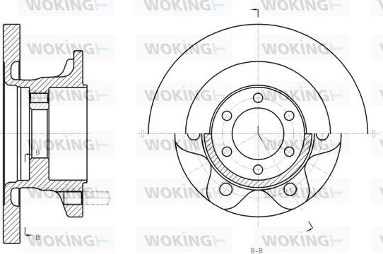 Woking D61308.00 - Kočioni disk www.molydon.hr