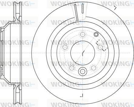 Woking D61302.10 - Kočioni disk www.molydon.hr