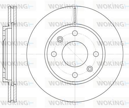 Woking D6131.10 - Kočioni disk www.molydon.hr