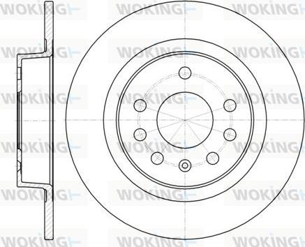 Woking D61317.00 - Kočioni disk www.molydon.hr