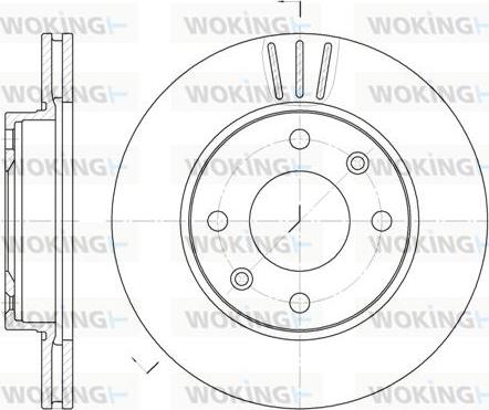 Woking D6133.10 - Kočioni disk www.molydon.hr