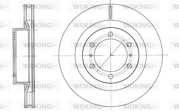 Woking D61331.10 - Kočioni disk www.molydon.hr