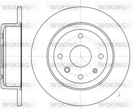 Woking D61321.00 - Kočioni disk www.molydon.hr