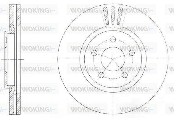 Woking D61370.10 - Kočioni disk www.molydon.hr