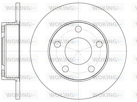 Woking D6124.00 - Kočioni disk www.molydon.hr