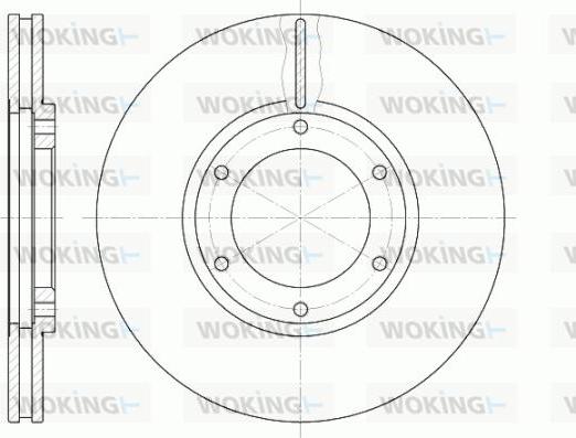 Woking D61240.10 - Kočioni disk www.molydon.hr