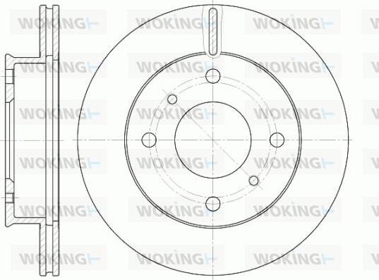 Woking D61241.10 - Kočioni disk www.molydon.hr