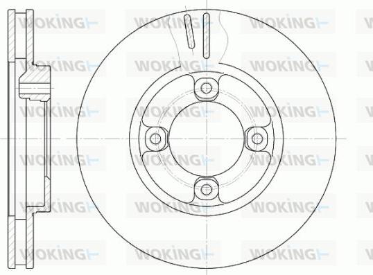 Woking D61248.10 - Kočioni disk www.molydon.hr