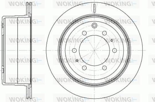 Woking D61256.10 - Kočioni disk www.molydon.hr