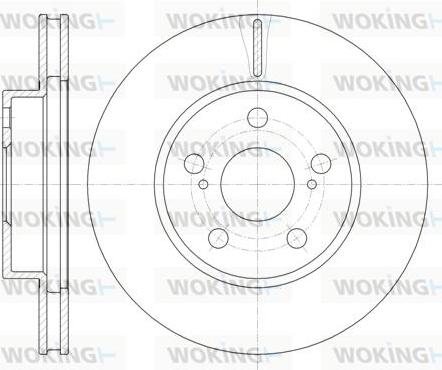 Woking D61250.10 - Kočioni disk www.molydon.hr