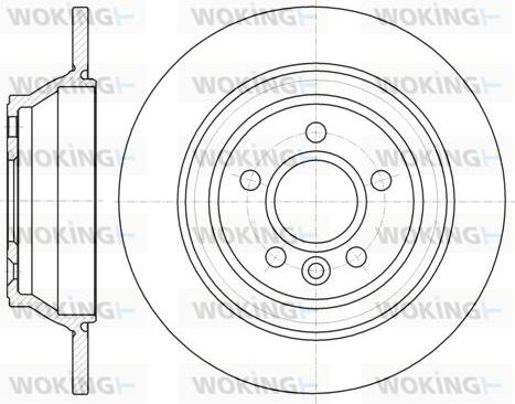 Woking D61265.00 - Kočioni disk www.molydon.hr