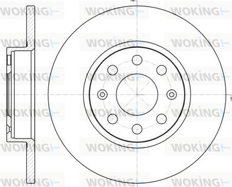 Woking D61209.00 - Kočioni disk www.molydon.hr