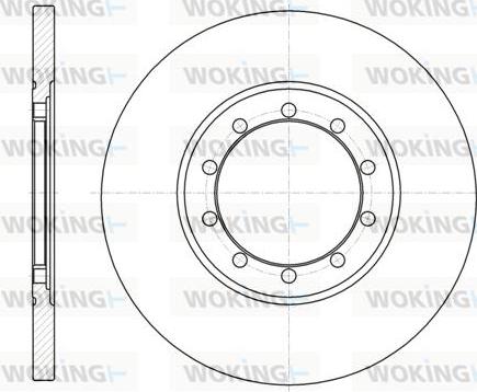 Woking D61201.00 - Kočioni disk www.molydon.hr