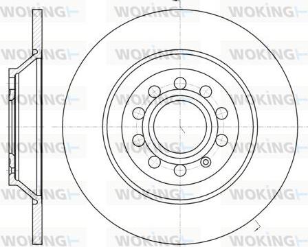 Woking D61207.00 - Kočioni disk www.molydon.hr