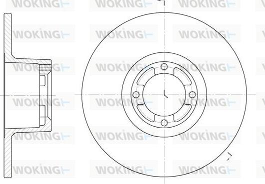 Woking D61219.00 - Kočioni disk www.molydon.hr