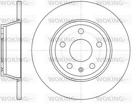 Woking D61214.00 - Kočioni disk www.molydon.hr