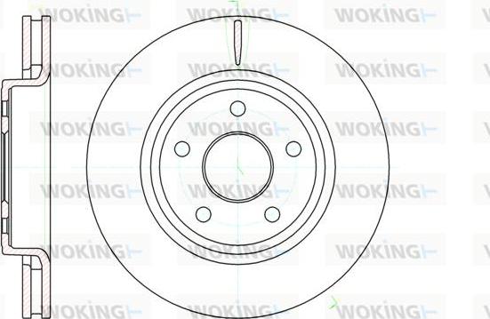 Woking D61210.10 - Kočioni disk www.molydon.hr