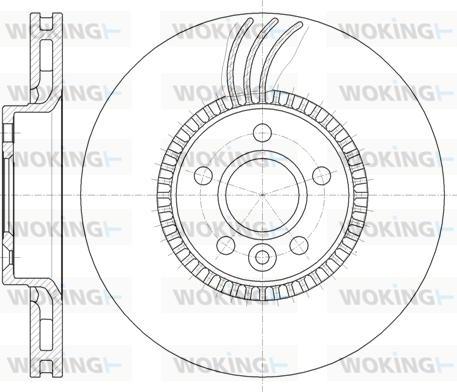 Woking D61280.10 - Kočioni disk www.molydon.hr