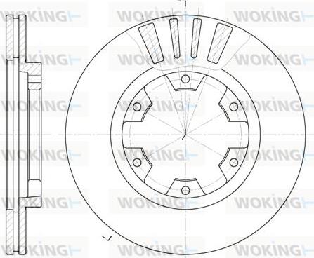 Woking D61239.10 - Kočioni disk www.molydon.hr