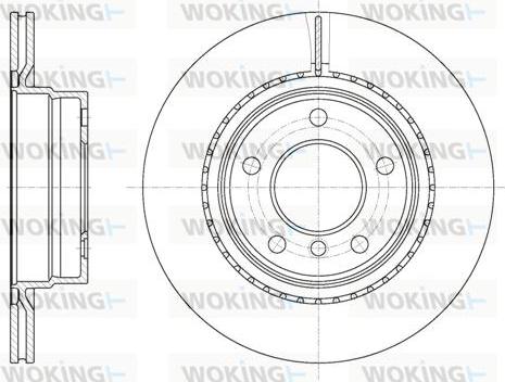 Woking D61231.10 - Kočioni disk www.molydon.hr