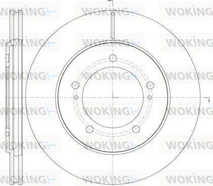 Woking D61233.10 - Kočioni disk www.molydon.hr