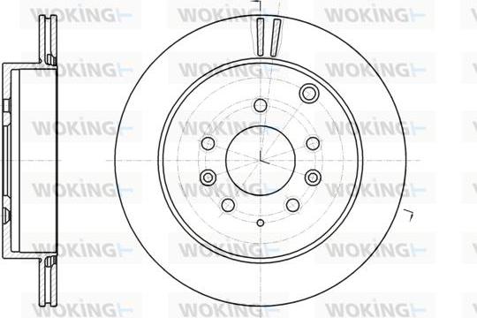 Woking D61237.10 - Kočioni disk www.molydon.hr