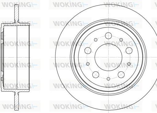 Woking D61224.00 - Kočioni disk www.molydon.hr