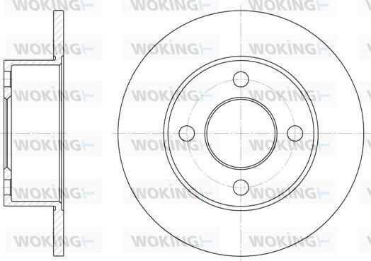 Woking D6122.00 - Kočioni disk www.molydon.hr