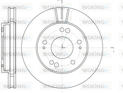 Woking D61220.10 - Kočioni disk www.molydon.hr