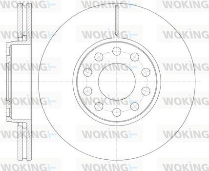 Woking D61227.10 - Kočioni disk www.molydon.hr