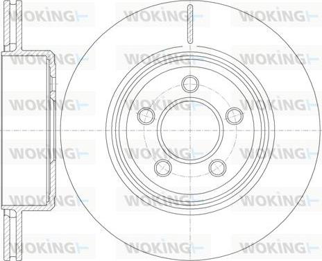 Woking D61270.10 - Kočioni disk www.molydon.hr