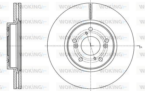 Woking D61754.10 - Kočioni disk www.molydon.hr