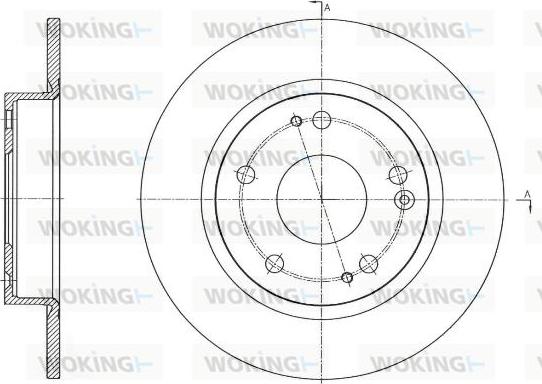 Woking D61756.00 - Kočioni disk www.molydon.hr