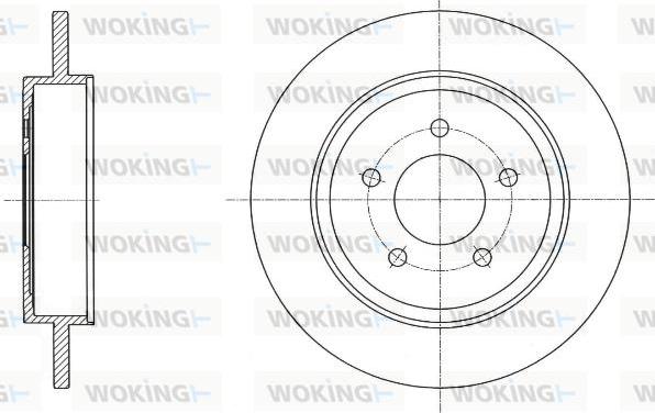 Woking D61719.00 - Kočioni disk www.molydon.hr