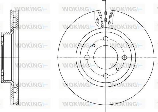 Woking D61737.10 - Kočioni disk www.molydon.hr