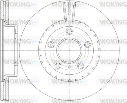 Woking D61722.10 - Kočioni disk www.molydon.hr