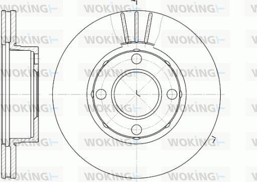 Woking D6177.10 - Kočioni disk www.molydon.hr