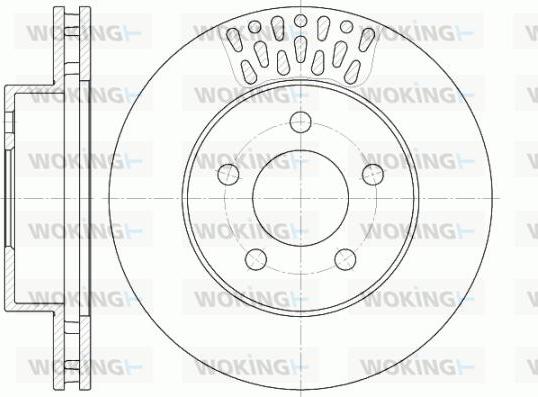 Woking D6895.10 - Kočioni disk www.molydon.hr