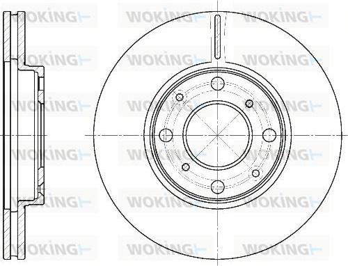 Woking D6844.10 - Kočioni disk www.molydon.hr