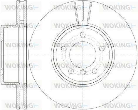 Woking D6853.10 - Kočioni disk www.molydon.hr