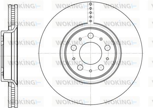 Woking D6866.10 - Kočioni disk www.molydon.hr