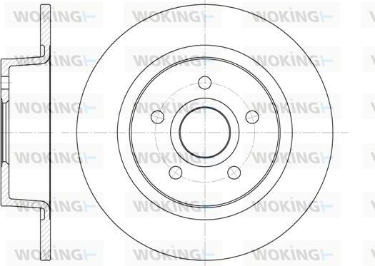 Woking D6863.00 - Kočioni disk www.molydon.hr