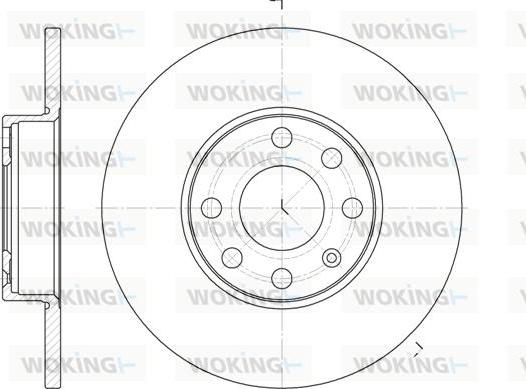 Woking D6800.00 - Kočioni disk www.molydon.hr