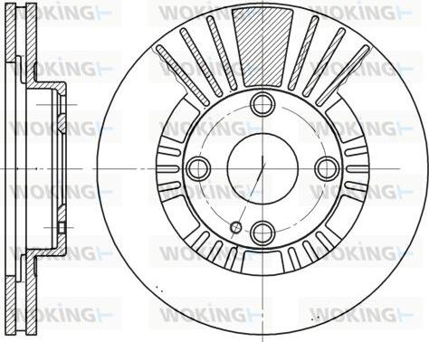 Woking D6812.10 - Kočioni disk www.molydon.hr