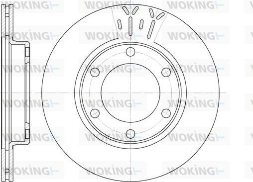 Woking D6824.10 - Kočioni disk www.molydon.hr